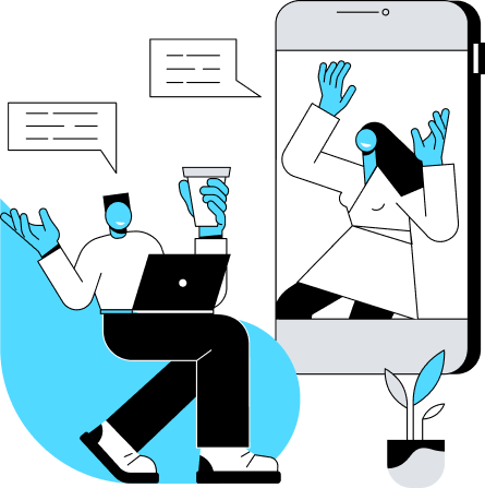 Illustration of connected digital applications